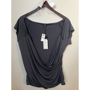 Express gray blouse